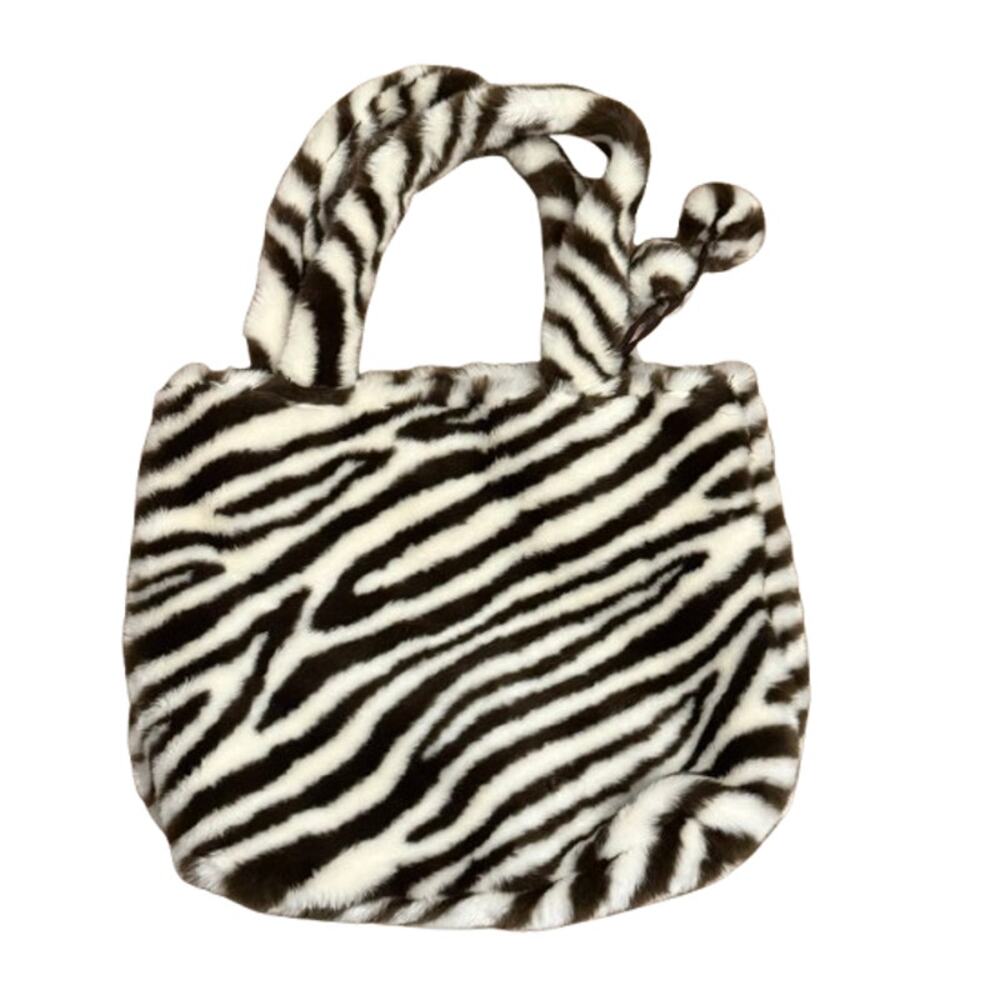 Pottery Barn Teen Zebra Fur Tote